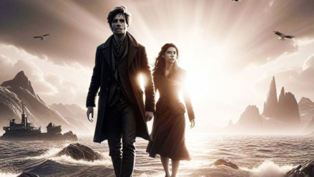 Coppia innamorata con tramonto - &copy; Foto Bing IA