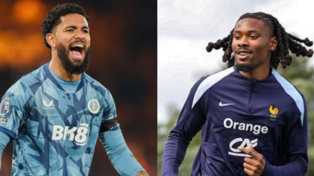 Douglas Luiz, centrocampista della Juventus. Foto &copy; Aston Villa. Khephren Thuram, centrocampista del Nizza. Foto &copy; X/Fabrizio Romano