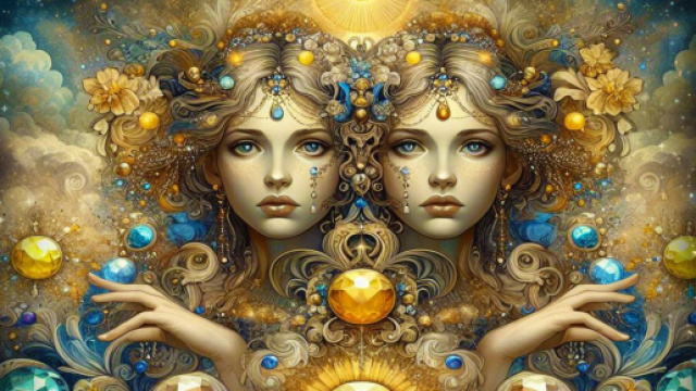 Segno zodiacale dei Gemelli - &copy; Bing IA