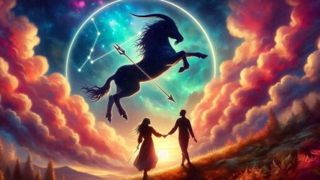 Segno zodiacale del Sagittario - &copy; Bing IA.