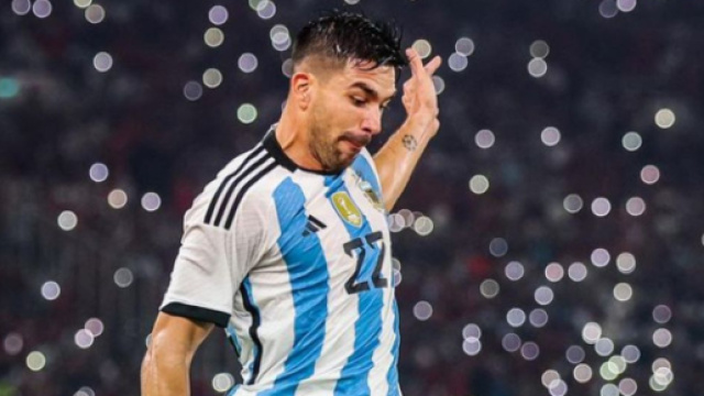 Giovanni Simeone con la maglia dell'Argentina - Foto profilo Instagram &copy; simeonegiovanni