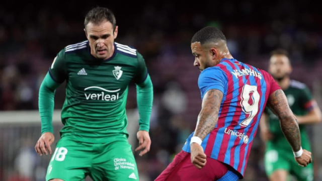 Depay in azione con il Barca (&copy; profilo fb Depay)