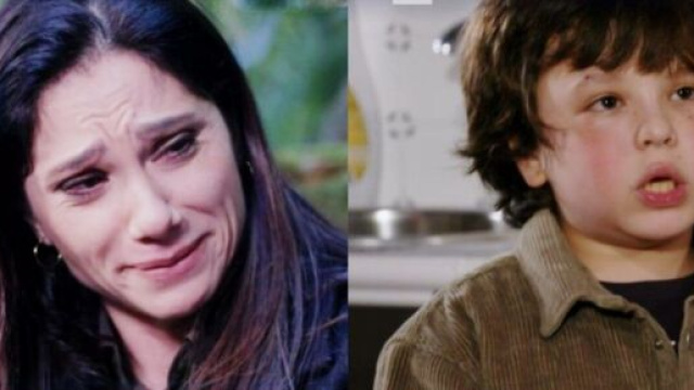 Rosa e Manuel in scena, screenshot &copy; Un posto al sole.