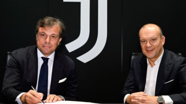 Cristiano Giuntoli e Maurizio Scanavino, dirigenti Juventus &copy;️ foto presa da sito Juventus