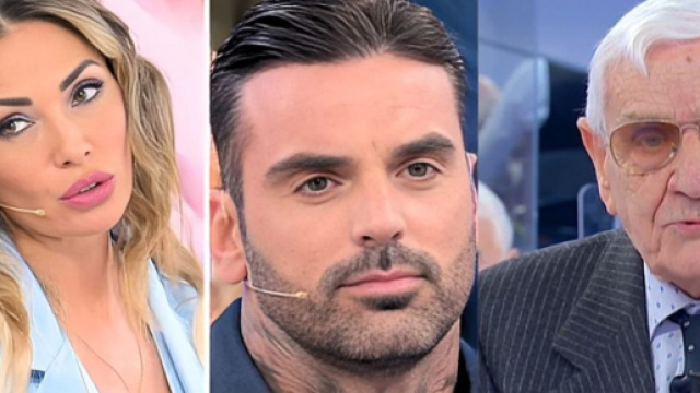 Ida Platano, Mario Cusitore e Alessandro Rausa - screenshot &copy; Canale 5.