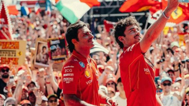 Leclerc e Sainz &copy;Profilo Instagram Charles Leclerc.