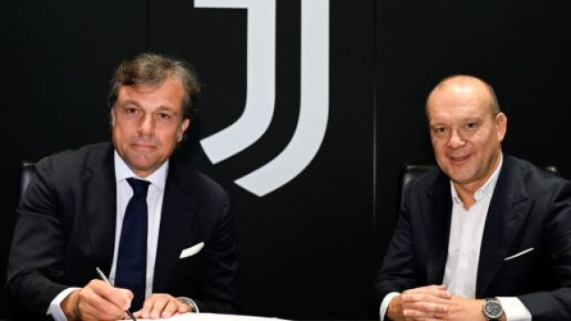 Cristiano Giuntoli e Maurizio Scanavino, dirigenti Juventus &copy;️foto presa da sito Juventus