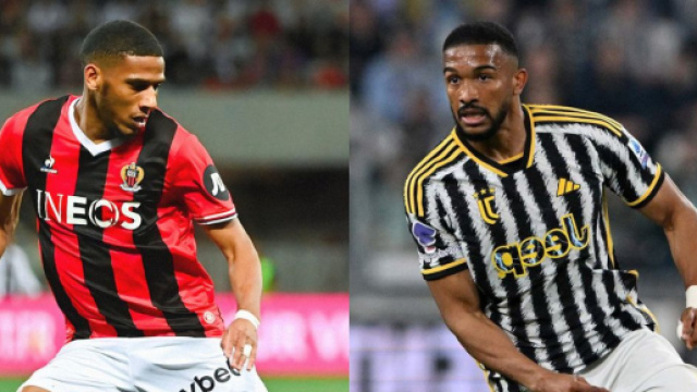 Jean-Clear Todibo, difensore del Nizza. Foto &copy; Nizza. Gleison Bremer, difensore della Juventus. Foto &copy; Juventus FC