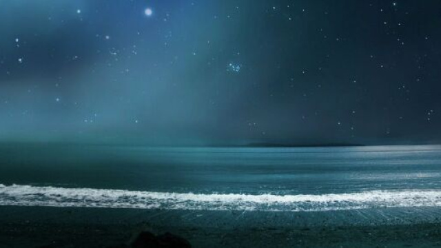 Paesaggio marino di notte - &copy; Pixabay.