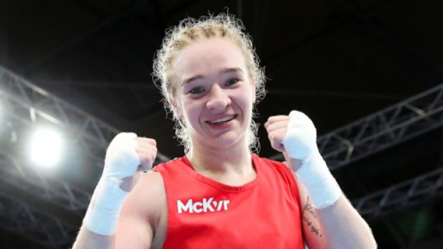 La pugile irlandese Amy Broadhurst &copy; IOC