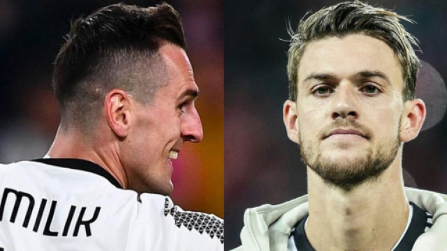 Arkadiusz Milik, attaccante della Juventus. Foto &copy; Juventus FC. Daniele Rugani, difensore della Juventus - Foto &copy;X/Rugani