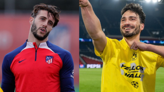 Mario Hermoso &copy;X/Atletico Madrid, e Mats Hummels &copy; Borussia Dortmund