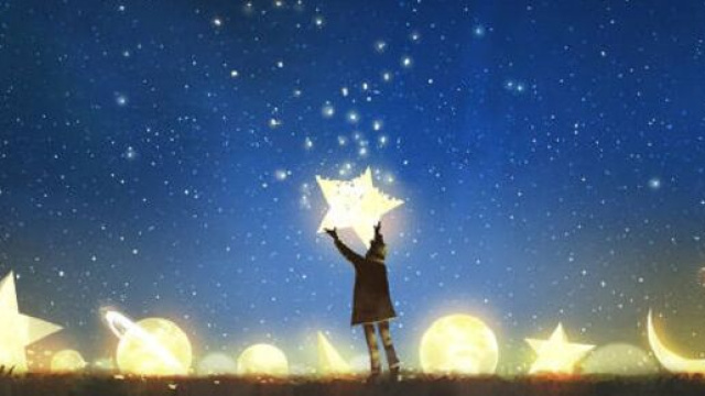 Una ragazza sotto un cielo stellato (&copy;pixabay.com)