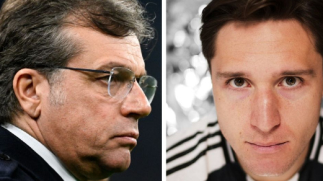 Cristiano Giuntoli e Federico Chiesa, foto &copy; Juventus FC