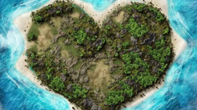 Isola a forma di cuore &copy; Pixabay