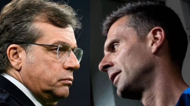 Cristiano Giuntoli e Thiago Motta, foto &copy; Juventus FC