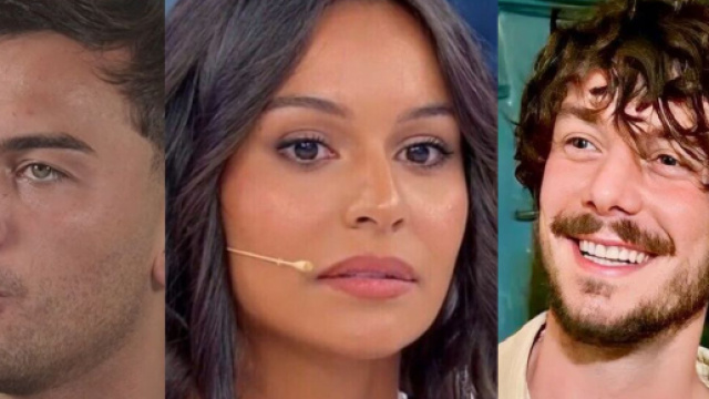 Raul Dumitras, Beatriz D'Orsi e Michele Longobardi - screenshot &copy; Canale 5/Instagram.