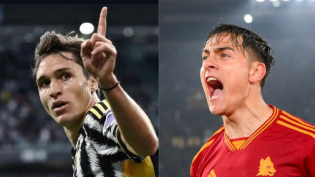 Federico Chiesa, attaccante della Juventus. Foto &copy; Juventus. Paulo Dybala, attaccante della Roma. Foto &copy; AS Roma