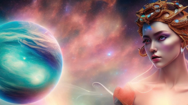 Dea che osserva un pianeta &copy; Immagine Pixabay