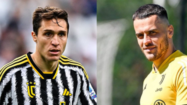 Federico Chiesa e Filip Kostic, foto &copy; Juventus FC