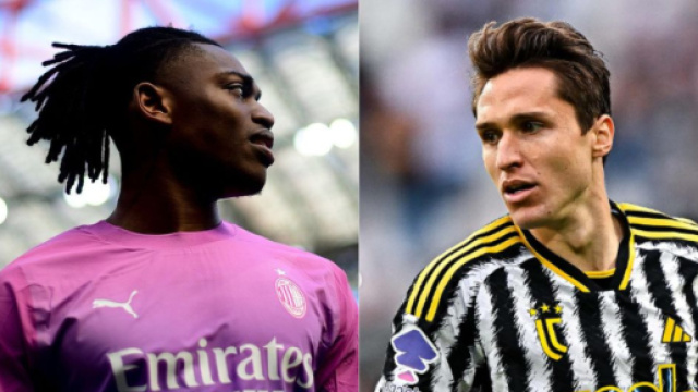 Rafael Leao, attaccante del Milan, foto &copy; X e Federico Chiesa, foto &copy; Juventus FC