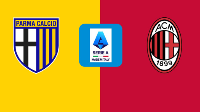 I loghi di Parma e Milan &copy; Lega Serie A.