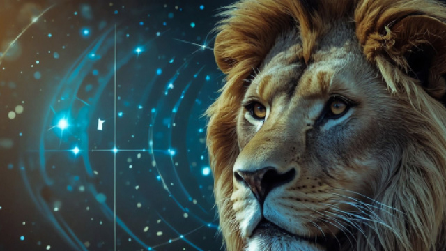Segno zodiacale del Leone - &copy; Bing IA.