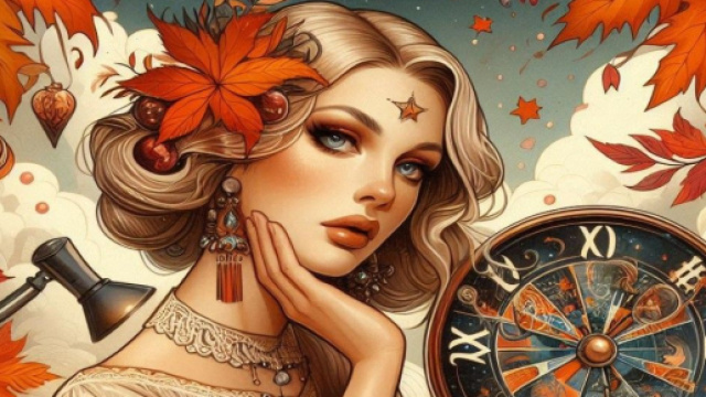 Donna e oroscopo generato con &copy; AI Copilot