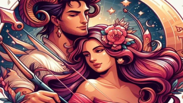 Segno del Sagittario generato con &copy; AI Copilot.