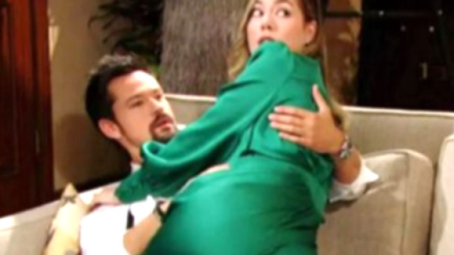 Hope e Thomas vicini in una scena di Beautiful, screenshot &copy; CBS.