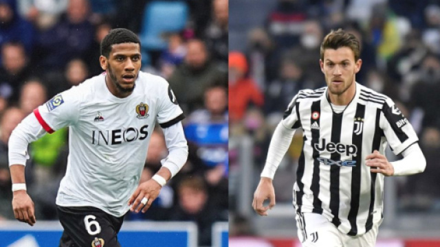 Jean-Clair Todibo, difensore del Nizza. Foto &copy; X/Todibo. Daniele Rugani, difensore della Juventus - Foto &copy;X/Rugani