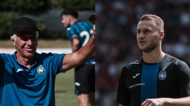 Giampiero Gasperini e Teun Koopmeiners, foto &copy; Atalanta Bergamasca Calcio