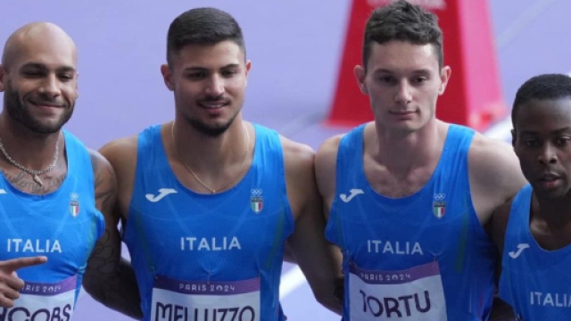 Marcell Jacobs, Matteo Melluzzo, Filippo Tortu e Fausto Desalu &copy; IOC