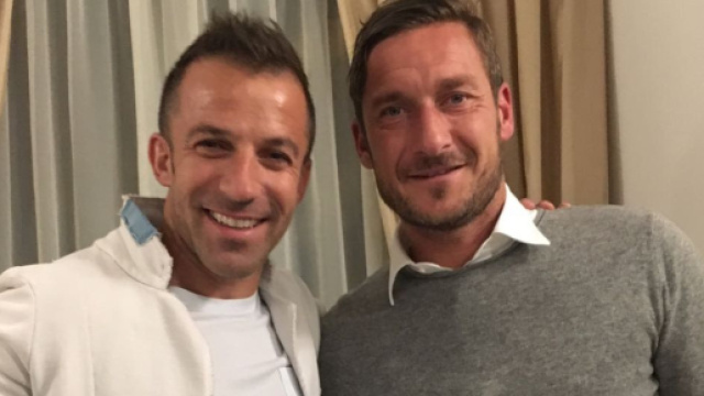 Alessandro Del Piero e Francesco Totti. Foto &copy; X/Totti