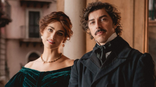 In foto Miriam Leone e Michele Riondino ne I Leoni di Sicilia &copy; Rai.