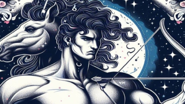 Segno del Sagittario generato con &copy; AI Copilot.