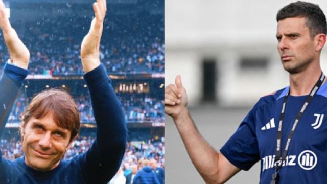 Antonio Conte, profilo Instagram &copy; Conte, Thiago Motta, sito ufficiale &copy; Juventus