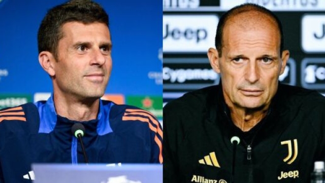 Thiago Motta, allenatore della Juventus. Foto &copy; Juventus. Massimiliano Allegri, ex allenatore della Juventus. Foto &copy; Juventus FC