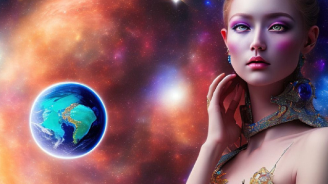Dea che osserva un pianeta &copy; Immagine Pixabay