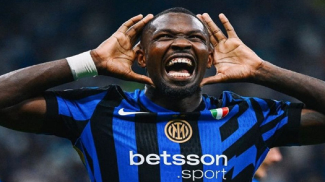 L'esultanza di Thuram in Inter-Atalanta &copy; Instagram