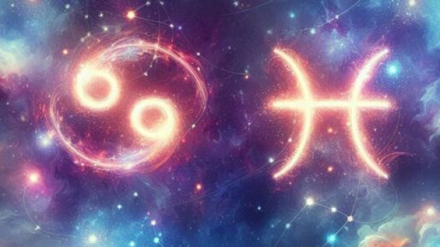 Segno zodiacale del Cancro e dei Pesci - &copy; Bing AI.