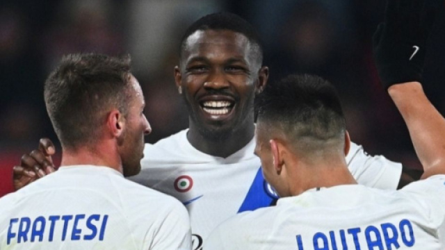 Esultanza dopo un goal dell'Inter- (Foto &copy; Instagram).