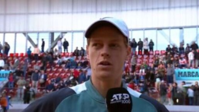 Jannik Sinner intervistato - screenshot &copy; Sky Sport