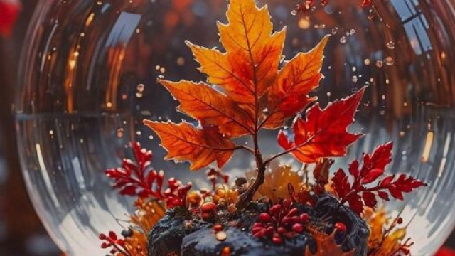 L'autunno in un'immagine generata dall'AI &copy; Pixabay