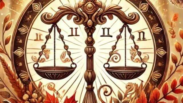 Oroscopo della Bilancia con l'autunno generato con &copy; Ai DALL&middot;E