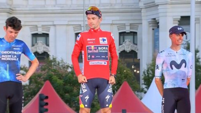 Il podio della Vuelta Espana - Screenshot &copy; Eurosport