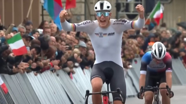 Il campione del mondo under 23 Niklas Behrens - &copy; Youtube Uci.