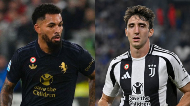 Douglas Luiz ed Andrea Cambiaso. Foto da &copy; Juventus FC
