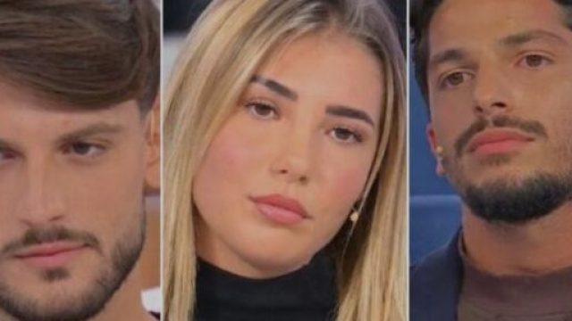Martina, Ciro e Gianmarco a Uomini e donne &copy; Canale 5.