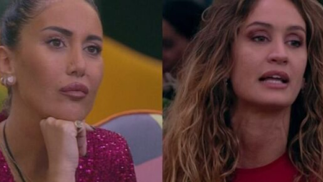 Jessica Morlacchi e Helena Prestes al Grande Fratello &copy; Mediaset.